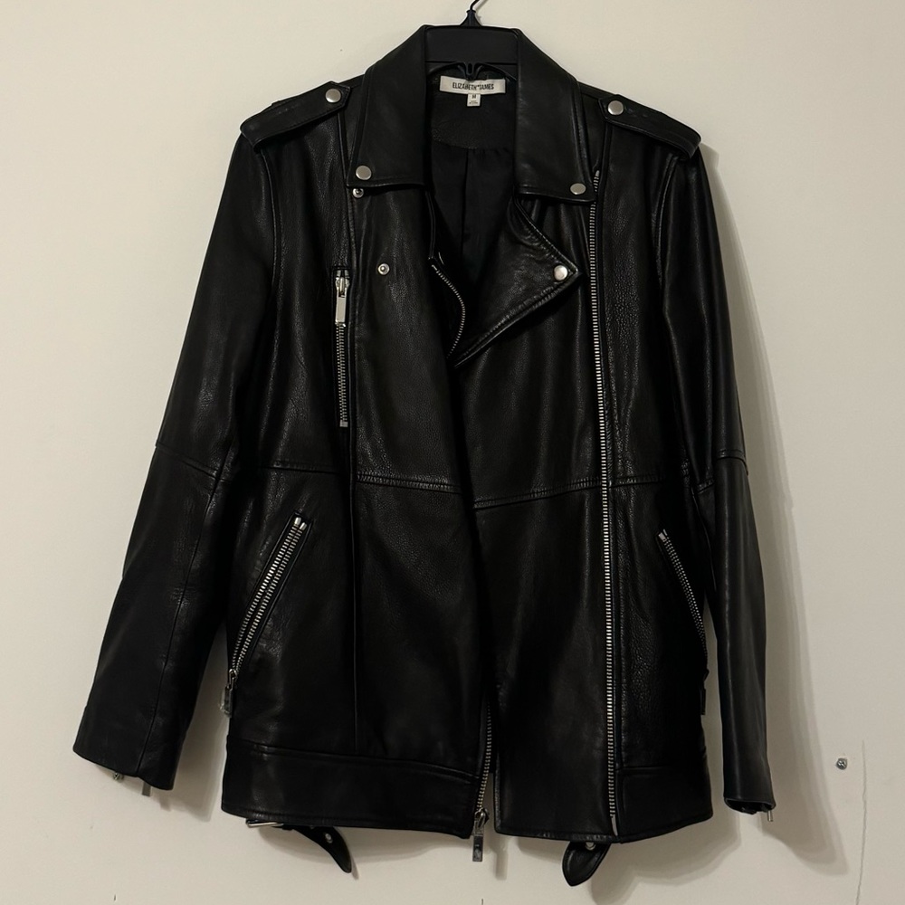 ELIZABETH AND JAMES RENLEY LEATHER JACKET